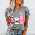 "We're Girls, Of Course we need 3 drinks" Tshirt