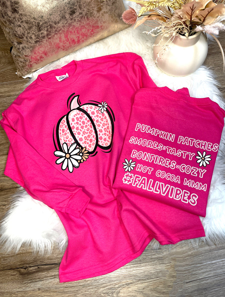 NEW! Pink Leopard Pumpkin | Mama Mini Tshirts
