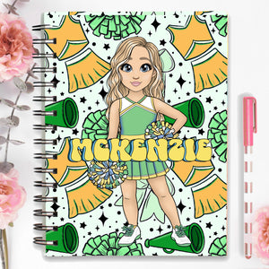 NEW! Personalized "Cheer Girl" Notebook