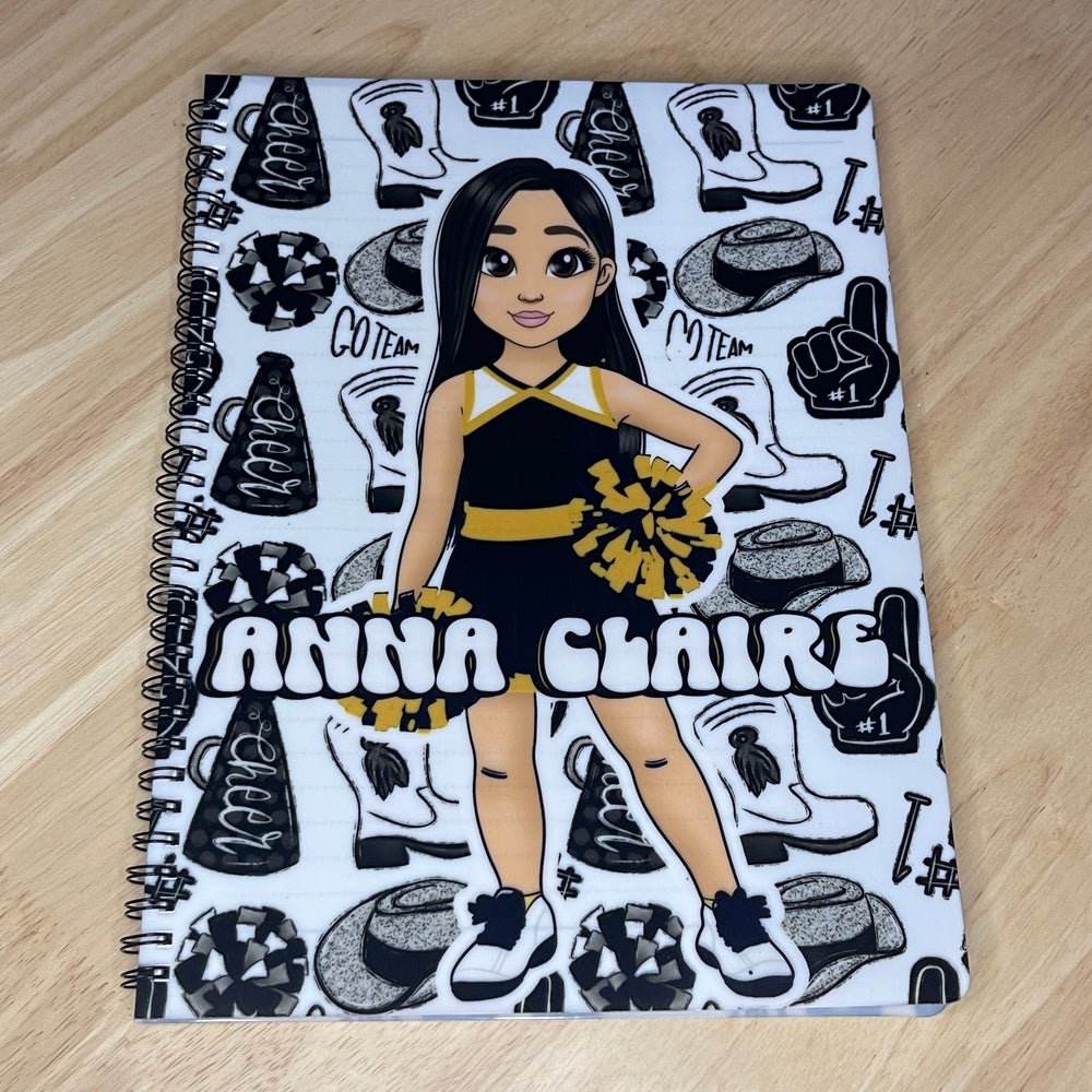 NEW! Personalized "Cheer Girl" Notebook