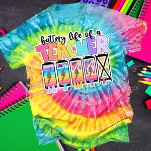 NEW! "Battery Life of a Teacher" Tshirt | Back to school Tshirt