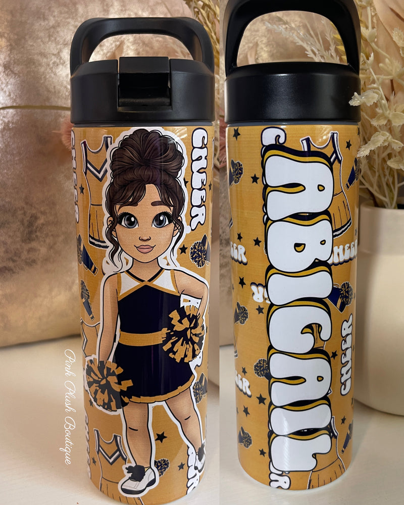 New! Personalized "Cheer Girl" SPORT BOTTLE