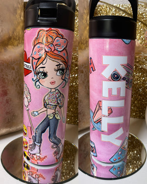 
            
                Load image into Gallery viewer, New! Personalized &amp;quot;Skater Girl&amp;quot; SPORT BOTTLE
            
        