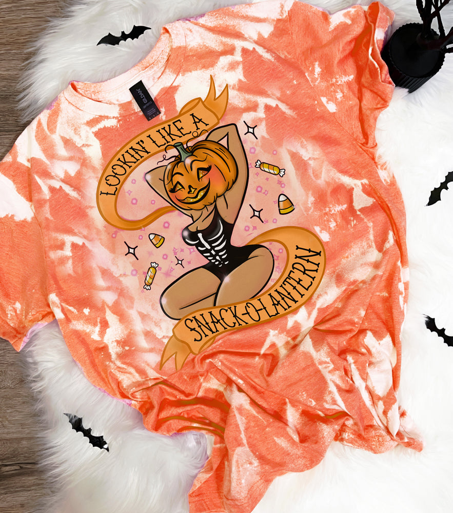 
            
                Load image into Gallery viewer, NEW! &amp;quot;Looking Like A Snack - o - Lantern&amp;quot; Funny Halloween Tshirt
            
        