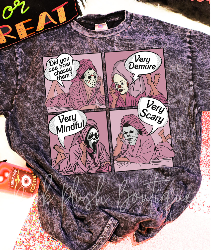 NEW! "Very Demure" Mineral Wash Tshirt  | Halloween Tshirt