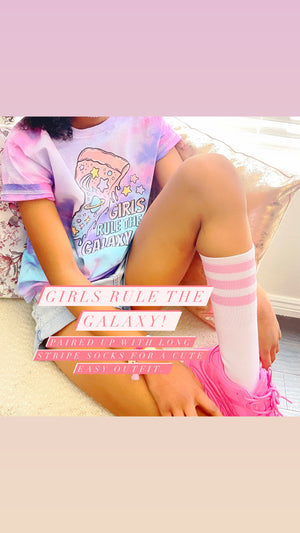 
            
                Load image into Gallery viewer, NEW! &amp;quot;Girls Rule the Galaxy&amp;quot; Tye Dye T-shirt
            
        