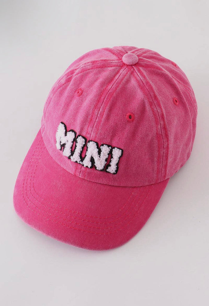 Mama / Mini Cherry Pink Baseball Cap