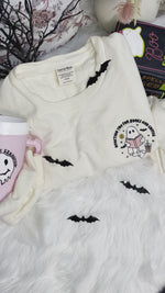 New! Ghosting 👻 You For Books And Coffee Embroidered Sweatshirt