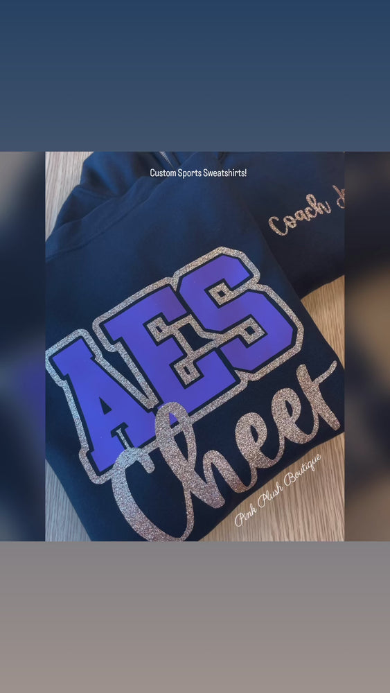 
            
                Load and play video in Gallery viewer, 📣 Personalized CHEER Custom Sweatshirt
            
        