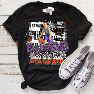 (ADD YOUR OWN PHOTO) "Basketball MOM" Tshirt