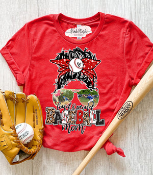 (Add your own photo) ⚾ “Baseball Mom” Tshirt