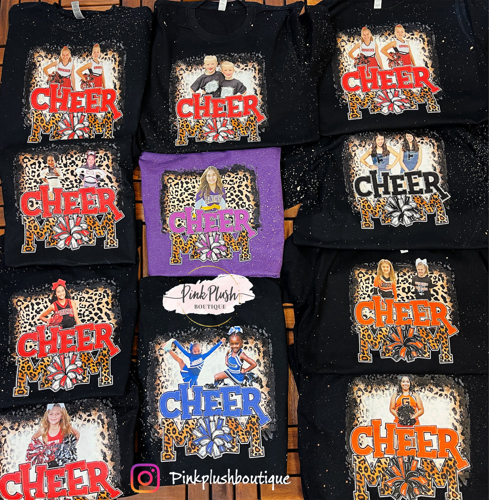 (ADD YOUR OWN PHOTO) "Cheer Mom" Tshirt