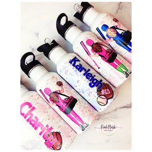 "Softball Girl” Personalized Water Bottle