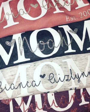 "MOM" Personalized T-shirt